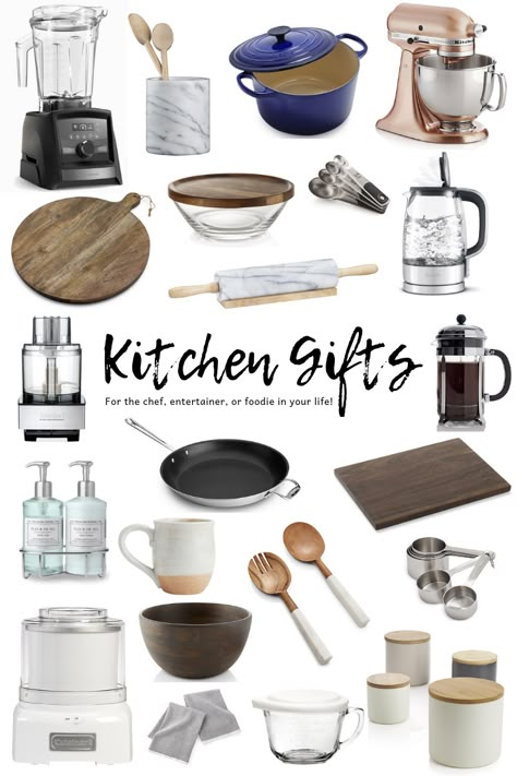 Kitchen gifts for any occasion! See our list of useful kitchen gift ideas, including must have kitchen gadgets, tools, serving pieces and more! So many hostess gift ideas perfect for the entertainer, chef or foodie in your life! #kitchengifts #giftideas #formom #kitchengadgets #christmas #thanksgiving #hostessgifts #holidays  via @joyfoodsunshine Best Kitchen Gifts, Must Have Kitchen Gadgets, Kitchen Must Haves, Kitchen Area, Cool Kitchen Gadgets, Kitchen Gift, Kitchen Gifts, Gifts For Cooks, Kitchen Essentials