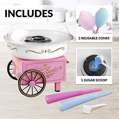 Cotton Candy Cones, Cotton Candy Maker, Cotton Candy Cone, Candy Maker, Candy Kit, Candy Cone, Sugar Free Candy, Flying Toys, Sugar Candy