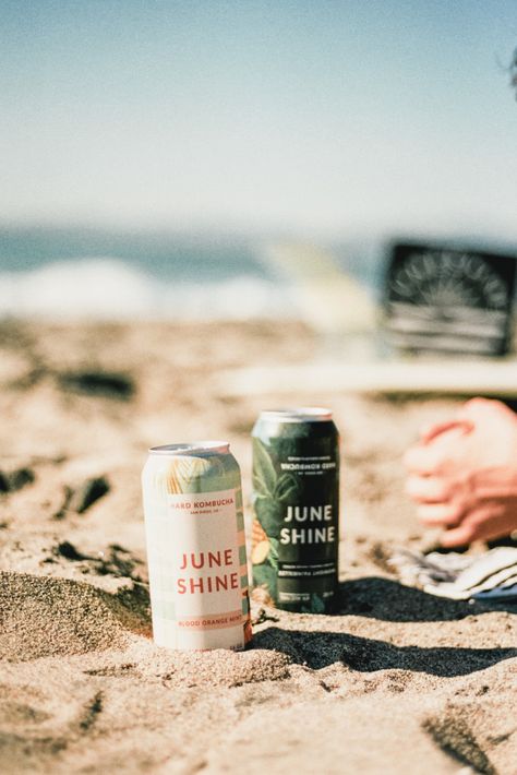 6 Hard Kombuchas To Try for A Better Buzz - SF Bay Area Beach Product Photography, Kombucha Brands, Adelboden, Beach Shoot, Beach Photoshoot, Jolie Photo, Branding Photos, Creative Advertising, Advertising Photography