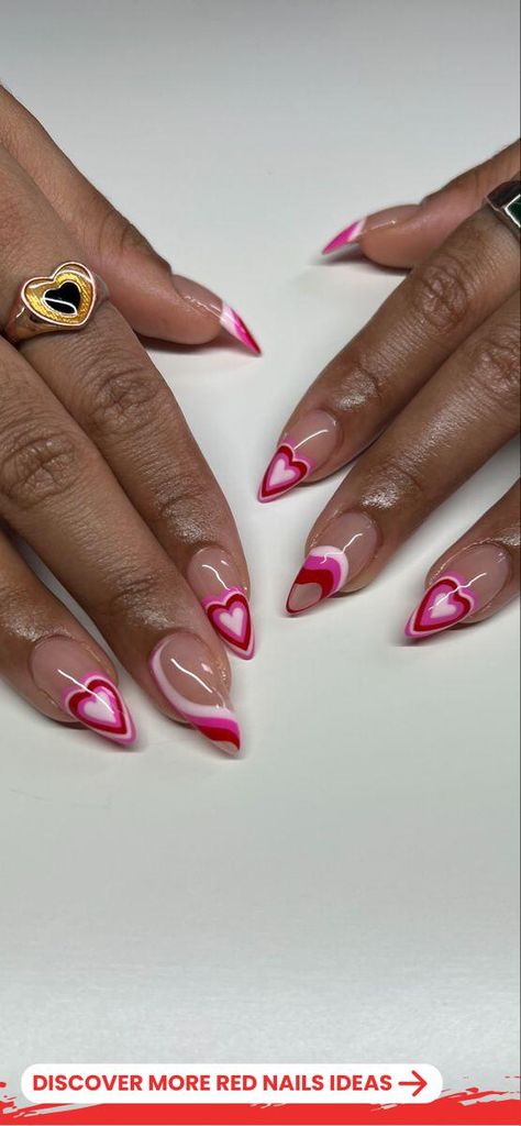 Chic Red Manicure Styles You’ll Love Nails Simple Summer, Nails Vibrant, Summer Nails Simple, Summer Nail Design Ideas, Simple Summer Nails, Pink Nail Art Designs, Valentine Nail Art, Summer Toe Nails, Nail Shimmer