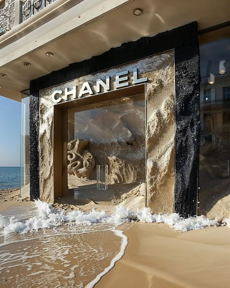 If only there were summer pop-up stores by luxury brands. 🏖️ Art/Prompts by @ifonly.ai AI-generated images (Midjourney • Magnific AI) Car Showroom Design, Vintage Coffee Shops, Store Plan, Wonderland Artwork, Architectural Lighting Design, Luxury Cars Rolls Royce, Instagram Luxury, Parametric Architecture, Plaster Wall Art