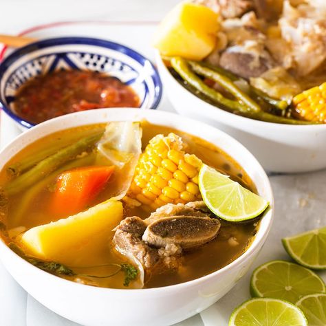 Caldo de res: A Comforting and Nutritious Mexican Beef Soup - Maricruz Avalos Kitchen Blog Caldo Soup, Mexican Beef Soup, Mexican Soup Recipes, Mexican Beef, Beef Soup Recipes, Mexican Soup, Beef Meat, Mexican Food Recipes Easy, Beef Soup