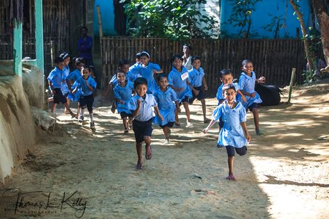 Students run to their Pre-school in Malinchora Village. Bangladesh. Ayyappa Swamy Wallpapers 3d, Doodle Kids, Ayyappa Swamy, Village School, Video Design Youtube, 15 Aug, Doll Eye Makeup, Kids Doodles, Doctors Day