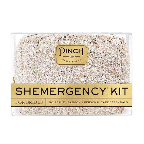 Amazon.com : Pinch Provisions Shemergency Kit for Wedding Day Brides, Includes 50 Must-Have Emergency Essential Items for The Big Day, Chic Mid-Size Multi-Functional Pouch, Perfect Survival Kit for Wedding Party : Health & Household Bride Emergency Kit, Wedding Survival Kits, Bachelorette Bride Gifts, Emergency Essentials, Wedding Kit, Last Minute Wedding, Toiletry Kit, Wedding Essentials, Bachelorette Party Gifts