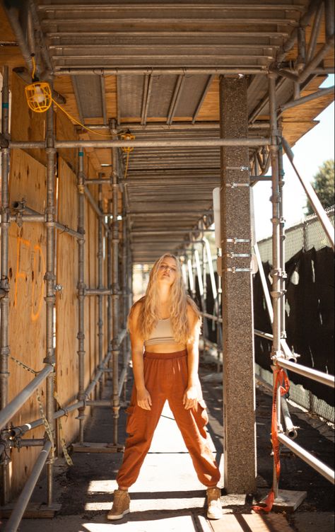 Construction Site Photoshoot, Construction Photoshoot, High Fashion Photoshoot, Construction Worker, All Jeans, Construction Site, Zaha Hadid, Fashion Photoshoot, Photoshoot Inspiration