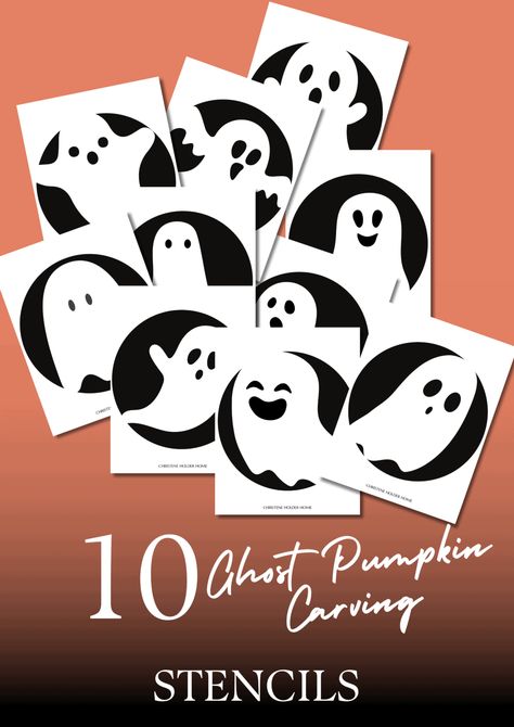 Get ready for Halloween with these amazing ghost pumpkin carving stencils! Perfect for creating spooky or friendly ghost designs, these free printable pumpkin stencils are great for all skill levels. Carve your way to a hauntingly good time! Ghost Pumpkin Carving Templates, Pumpkin Ghost Carving, Ghost Pumpkin Carving, Free Printable Pumpkin Carving Stencils, Printable Pumpkin Carving Stencils, Printable Pumpkin Stencils, Pumpkin Carving Stencils, Pumpkin Stencils, Carving Stencils