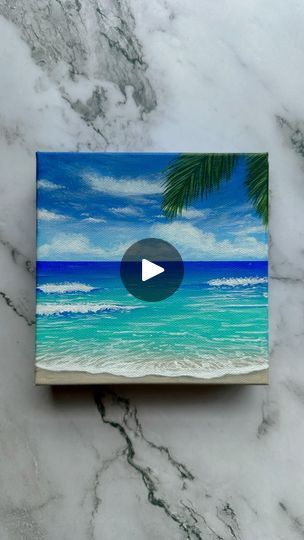 108K views · 39K reactions | ocean breeze 🐚🩵🌴☁️ #art #painting #seascape #reels #artreels | Artsy Esme ♡ | IRSNa · What Was I Made For? (Slowed + Reverb) Tropical Beach Painting, Artist Tutorials, Slowed Reverb, Painting Beach, Acrylic Painting For Beginners, Acrylic Painting Techniques, Creative Painting, Ocean Painting, Painting Lessons