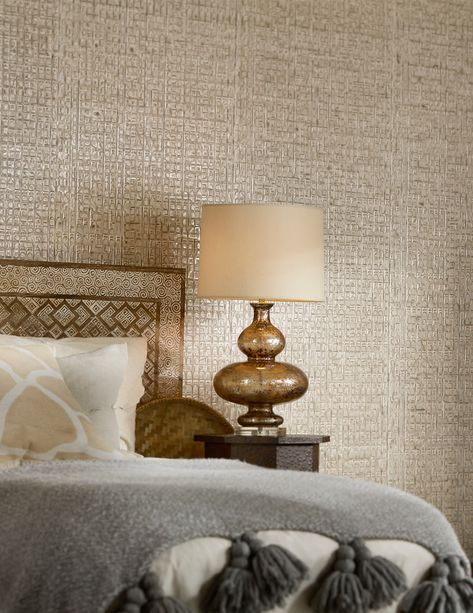 Wallpaper Lounge, Phillip Jeffries Wallpaper, Room Wallpaper Designs, Living Room Decor Neutral, Limestone Wall, Phillip Jeffries, Design Showroom, Wallpaper Accent Wall, Interior Wall Design