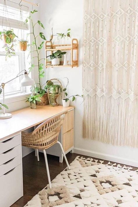 Boho Chic Office, Boho Office, Outfit Office, Office Decor Ideas, Chic Office, Home Office Design, Chic Home, My New Room, Decoration Design