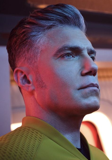 Captain Pike, Husband Hair, Christopher Pike, Fandom Star Trek, Star Trek Convention, Anson Mount, Star Trek Reboot, Strange New Worlds, World Hair