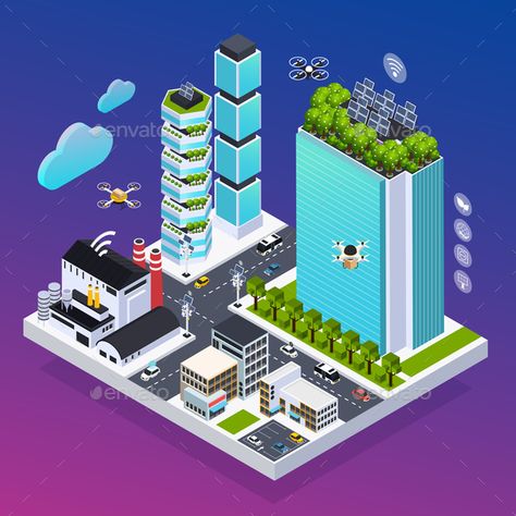 Smart City Composition #Smart, #City, #Composition Isometric Landscape, Landscape Line Art, Line Art Silhouette, City Composition, Eco Technology, Art Silhouette, Splash Screen, City Background, Kids Art Class