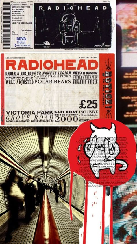 Radiohead Poster, Music Nerd, Music Poster Design, Band Wallpapers, Victoria Park, Radiohead, Music Wallpaper, Band Posters, Cool Posters