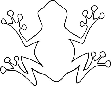 Tree Frog Outline | Clipart Panda - Free Clipart Images Frog Outline, Frogs For Kids, Frog Template, Tattoos Color, Symbols Tattoo, Animal Outline, Frog Coloring Pages, Red Eyed Tree Frog, Animal Templates