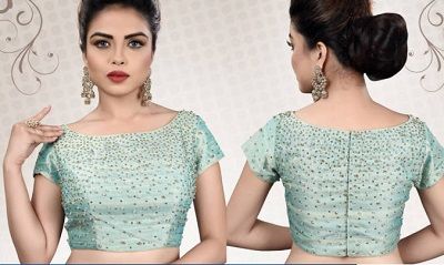 Latest 55 Boat Neck Blouse Designs to Try in 2021 For Sarees and Lehengas Latest Boat Neck Blouse Designs, Designers Blouse, Boat Neck Blouse Pattern, Function Saree, Short Sleeve Blouse Design, Boat Neck Blouse Designs, Neck Ideas, Embroidered Saree Blouse, Neck Blouse Designs