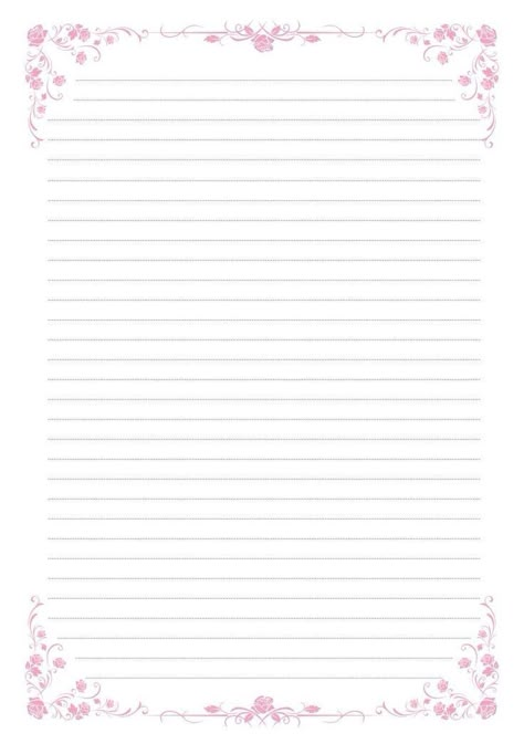 Letter Printables Aesthetic, Aesthetic Writing Template, Lined Paper Aesthetic, Cute Letter Paper, Free Printable Stationery Paper, Notebook Paper Template, Writing Paper Template, Stationary Printable, Printable Lined Paper