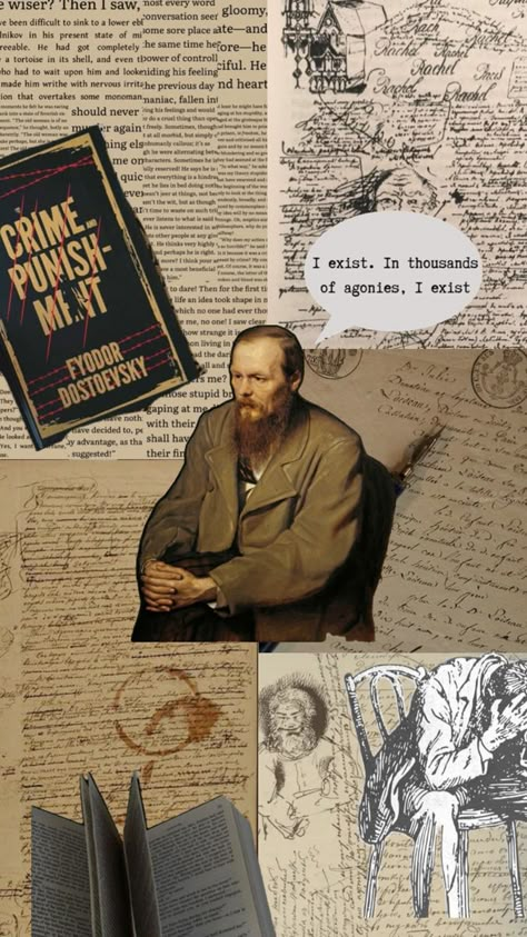 Collage Wallpaper, Fyodor Dostoyevsky, Literature, Writing, Collage