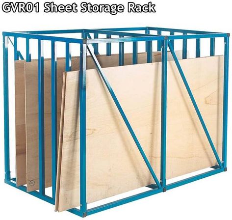 Plywood Storage Rack, Plywood Rack, Lumber Storage Rack, Plywood Storage, Garage Workshop Plans, Sheet Storage, Studio Storage, Room Storage Diy, Lumber Storage