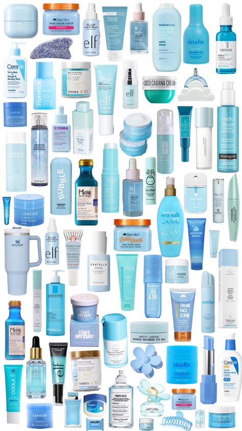 #blue Blue Beauty Products, Blue Skin Care, Blue Skincare, Personal Cleanliness, Bumpy Skin, Sephora Skin Care, Hygiene Care, Gifts For Teen Boys, Hygiene Routine