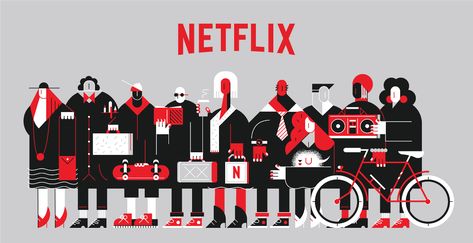 UI ILLUSTRATION on Behance Netflix Illustration, Logo Illustration Design, Pixel Font, Inspiration Board Design, Digital Web, Money Design, Character Animation, Coffee Illustration, Logo Illustration