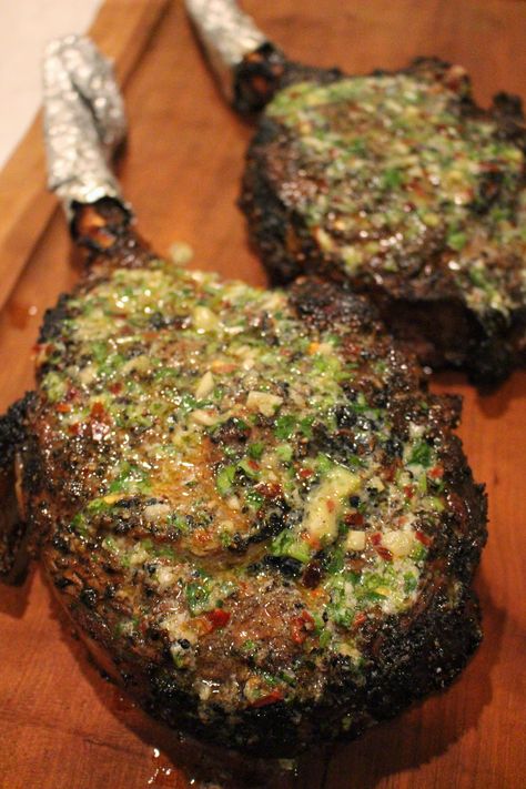 Steakhouse Butter -  #Butter #Steakhouse Charcoal Food Recipes, How To Cook Tomahawk Steak, How To Cook A Tomahawk Steak, Tomahawk Steak Recipe Grill, Steakhouse Butter, Grilled Tomahawk Steak, Leftover Ribs, Ribs In Instant Pot, Ribs Instant Pot