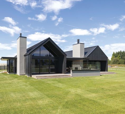 The Essence of Home by Chilton + Mayne Architecture Ltd | ArchiPro NZ New Zealand House Design, Nz Architecture, Golf House, Family Generations, Farm Property, Alpine House, Build Design, Concrete Facade, New Zealand Houses