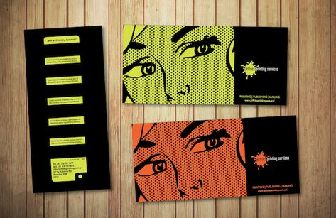 activity for pop art Artist Business Card Design Creative, Artist Calling Card, Stylistic Art, Mini Moodboard, Artist Business Cards Design, Personal Logo Inspiration, Google Business Card, Polka Dot Art, Artist Business Card