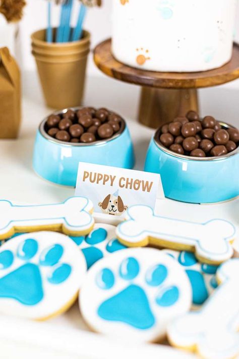 Dog Shower Party, Puppy Shower Ideas, Dog 1st Birthday Party, Dog Themed Birthday Party Ideas, Adopt A Puppy Party, Dog Birthday Party Pets, Dog Party Ideas, Dog Birthday Party Ideas, Puppy Dog Birthday Party