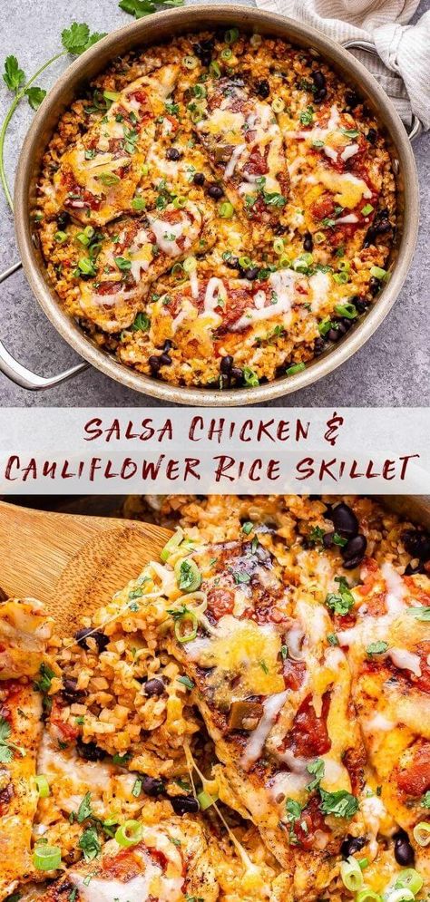 Chicken With Cauliflower Rice Recipes, Healthy Recipes Using Cauliflower Rice, One Pot Chicken Recipes Healthy, Chicken Low Cholesterol Recipes, Chicken And Riced Cauliflower Recipes, Broccoli Cauliflower Zucchini Recipes, Low Cholesterol Recipes Dinner Chicken, Cauliflower Rice Recipes Dinner, Core Life Eatery Copycat Recipes