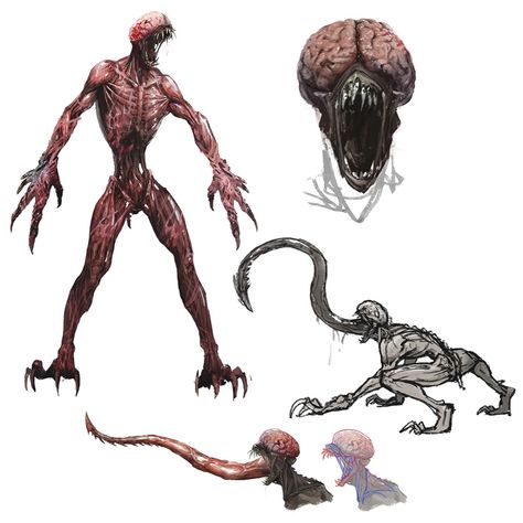 Licker Concept Artwork from Resident Evil 2 (2019) #art #artwork #gaming #videogames #gamer #gameart #illustration #conceptart Resident Evil Creature Art, Resident Evil 2 Remake Concept Art, Resident Evil 2 Concept Art, Resident Evil Mutant, Resident Evil Infected, The Evil Within Concept Art, Resident Evil Zombie Concept Art, Resident Evil Licker Art, Resident Evil Artwork