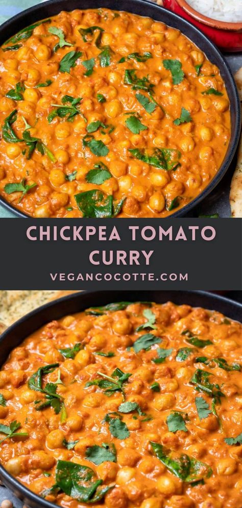 Chickpea Mushroom, Chickpea Recipes Curry, Chickpea Paneer Curry, Chickpea Dinner Recipe, Carrot And Chickpea Recipes, Chickpea Dishes Dinners, Chickpea Curry Recipe Easy, Chickpea Couscous Recipes, Chickpea Recipes Indian