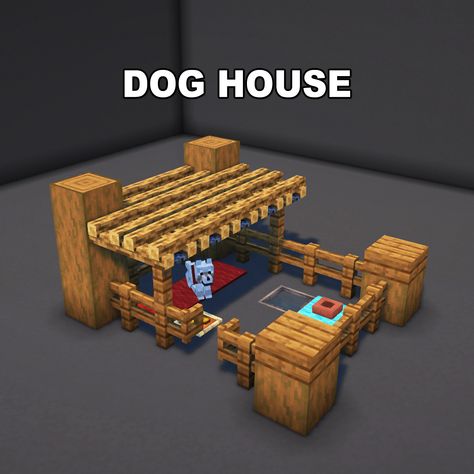 Minecraft Dog House ✅ Follow for OP Minecraft Builds 📢 Share with your Friends 💬 Rate this Build 1-10 🔖Tags 🔖 #minecraft #minecraftbuilds #minecrafters #minecraftpe #minecraftmemes #mınecraftideas #minecraftbuild #minecraftbuilding #minecraftbuilding #minecrafttutorial #minecraftonly #mcpe #minecraftpc #minecraftcreations #minecraftdaily #minecraftdesign #minecraftjava #minecrafts #minecraftyoutuber #gaming Acacia Wood Palette Minecraft, Minecraft Pet Bed Ideas, Mc Animal Pen, Minecraft House Decor Ideas Bedroom, Minecraft Bedroom Ideas Survival, Window Seat Minecraft, Cave Room Minecraft, Minecraft Animal Shelter Ideas, Minecraft Dog Shelter