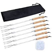 Check this out! Smores Sticks, Marshmallow Roasting, Marshmallow Sticks, Marshmallow Roasting Sticks, Barbecue Grill, Cooking Tools, Wooden Handles, 6 Pack, Campfire