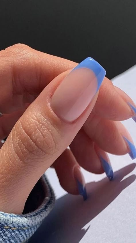 spring nail ideas in 2022 | Minimalist nails, Short acrylic nails, Swag nails Her Nails, Simple Acrylic Nails, Blue Nail, Acrylic Nails Coffin Short, Minimalist Nails, Fire Nails, Pretty Acrylic Nails, Short Acrylic Nails, Best Acrylic Nails