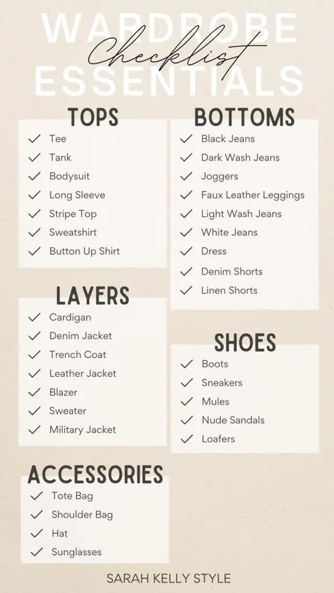 Wardrobe Essentials Every Woman Needs - The Haute Homemaker Must Need Clothes Outfits, Must Haves In Your Wardrobe, Basics For Women, Essentials Wardrobe For Women, List Of Basic Clothing, Wardrobe Checklist Woman Minimalist, Wardrobe Guide Women, Woman Wardrobe Essentials, Women Must Have Clothes