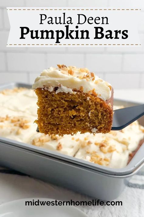 Easy Pumpkin Bars With Cream Cheese, Pumpkin Bars With Cream Cheese, Pumpkin Bars Cream Cheese Frosting, Deserts With Pumpkin, Moist Pumpkin Bars, Pumpkin Bars With Cream Cheese Icing, Pumpkin Spice Bars Easy, Pumpkin Snack Cake, Pumpkin Bars Brown Sugar Frosting