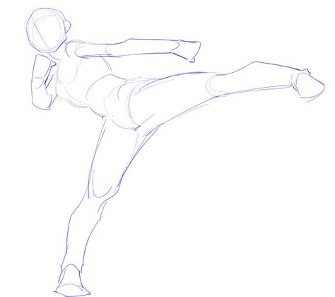 Anime Flexible Pose, Attacking Pose Drawing, Air Kick Pose Drawing, Military Reference Poses, Military Poses Reference, Male Art Reference, Drawing Anime Bodies, Drawing Female Body, Best Anime Drawings