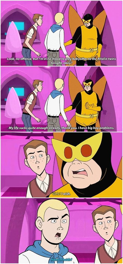 The Venture Brothers (Venture Bros) Hank Venture, Dean Venture, Venture Brothers, The Venture Bros, Venture Bros, Netflix Original Movies, Iconic Lines, Blue People, Final Space