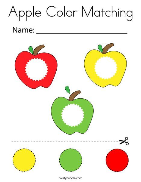 Color Matching Worksheets For Preschool, Montessori Apple Activities, Apple Activity For Preschool, Color Matching Activities For Toddlers, Toddler Apple Activities, Apple Activities For Toddlers, Apple Activities Preschool, Color Matching Preschool, Apple Coloring Page