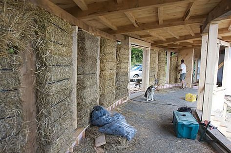 Earthen Homes, House Inspection, Strawbale House, Straw Bale Building, Straw Bale Construction, Eco Houses, Cob Building, Green Building Materials, Straw Bale House