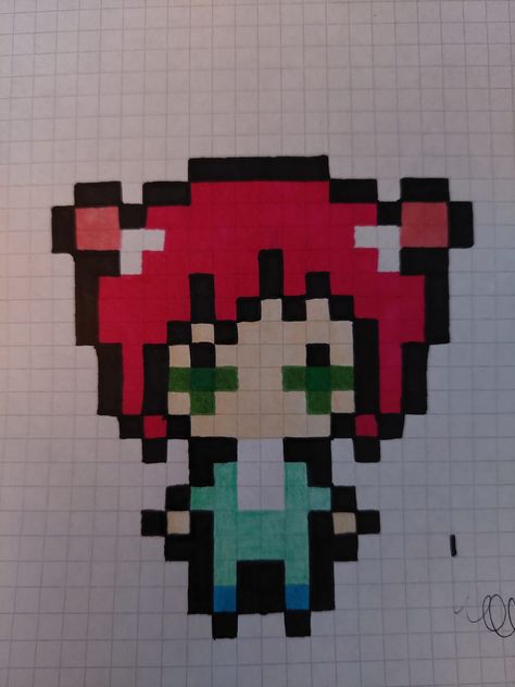 aesthetic; pixel art; pixel; anime; anime aesthetic; saiki k Saiki K Pixel Art, Saiki K Perler Beads, Aesthetic Pixel Art, Psi Nan, Art Pixel, Saiki K, Pixel Drawing, Anime Pixel Art, Pixel Art Design