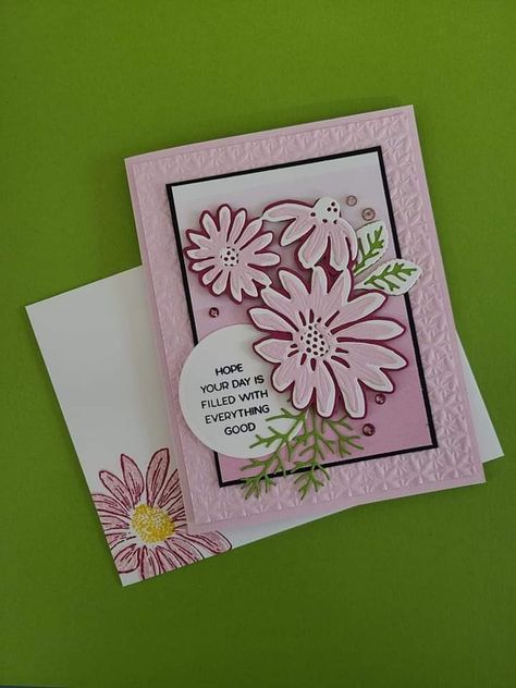 Pinterest Cards, Dainty Delight, Cheerful Daisy, Cheerful Daisies, Stampin Up Birthday Cards, Cards Flowers, Daisy Cards, Rainbow Card, Card Crafts