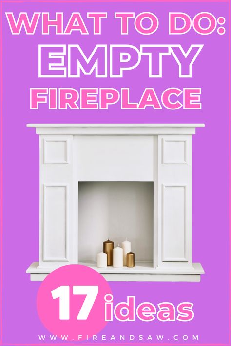 An empty fireplace with candles - an idea for unused fireplaces Inside Fireplace Decorations, Not Used Fireplace Ideas, Fireplace Firebox Ideas, Ideas For A Non Working Fireplace, Decorating A Non Working Fireplace, Decorating Non Working Fireplace, Plants In Fireplace Ideas, Ideas For Fireplaces Not In Use, Decorating The Inside Of A Fireplace