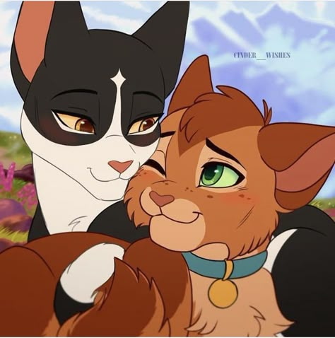 Jake And Tall Star, Jake X Tallstar, Warrior Cat Ships, Tallstar Warriors Cats, Tallstar And Jake, Talljake Warriors, Warrior Cats Ship Art, Warrior Cats Tallstar X Jake, Warriors Drawing