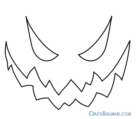 jack-o-lantern face Jack Skellington Pumpkin Stencil, Jack Skellington Pumpkin Carving, Pumpkin Carving Stencils Easy, Scary Pumpkin Carving Patterns, Pumpkin Face Templates, Pumpkin Carving Stencils Templates, Pumpkin Carving Stencils Free, Scary Pumpkin Faces, Halloween Pumpkin Stencils