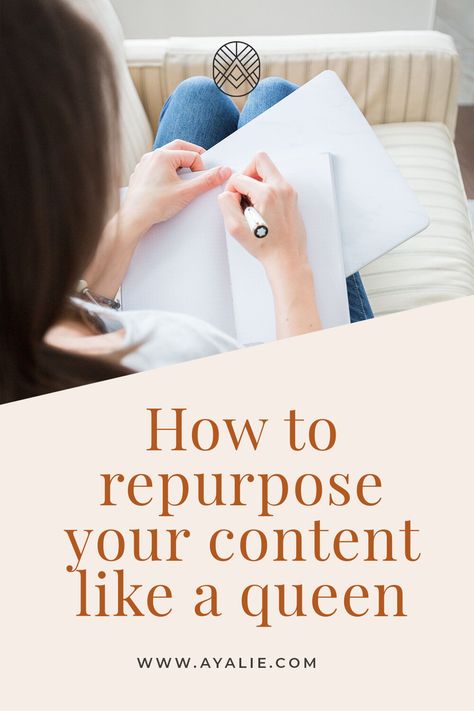 How to repurpose your content like a queen Creating Social Media Content, Creating Content For Instagram Business, How To Start Content Creating On Instagram, Tips For Content Creators, Content Repurposing Strategy, Repurpose Content, Repurposing Content, Running Out Of Time, Content Marketing Plan