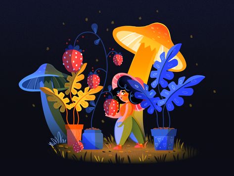 Light Illustration, Garden Illustration, Flat Design Illustration, Posca Art, Flower Sketches, Affinity Designer, 3d Artwork, Digital Art Illustration, Flat Illustration