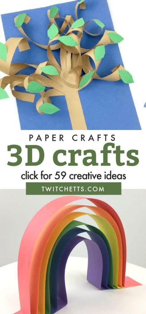 Construction Paper Art, Crafts Nature, 3d Crafts, 3d Art Projects, Paper Art Sculpture, Construction Paper Crafts, Nature Collage, 3d Paper Art, Preschool Art Activities