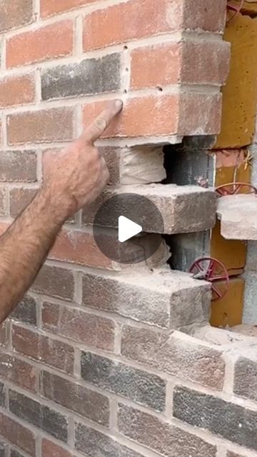 SRV Group on Instagram: "How to key in brickwork without cracking the rest. Here is a little hack and tip on what to use. #hack #tipsandtricks #brickwork #diy #doityourself #bricks #mortar #raking" Old Bricks Ideas Diy, Repointing Brickwork, Broken Brick Ideas, Building A Brick Wall, Brick Planter, Brick Laying, Black Brick, Brick Facade, Old Bricks