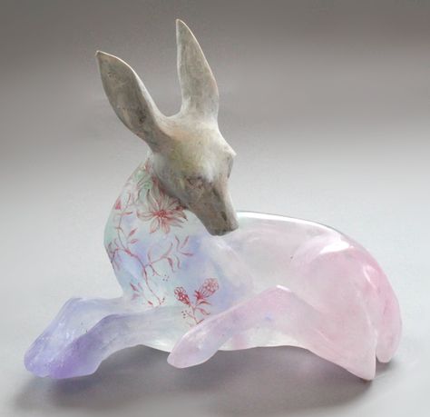 Dreamlike Sculptures by Christina Bothwell Meld Ceramic, Glass, and Oil Paint into Otherworldly Figures | Colossal Christina Bothwell, Lucid Dream, Colossal Art, Arte Inspo, Art Et Illustration, Sculpture Installation, Animal Sculptures, Glass Sculpture, Art Sculpture