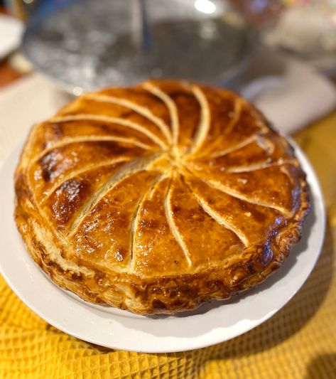 Traditional Galette des Rois - King Cake Almond Filling, Puff Pastry Filling, French Cake, Fava Beans, Almond Cream, King Cake, Ground Almonds, Puff Pastry, Baking Sheet